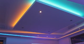 Натяжной потолок с подсветкой Кузнецк, цена от 2098 руб.